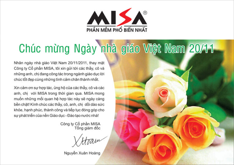 MISA chúc mừng ngày Nhà Giáo VN 20 – 11