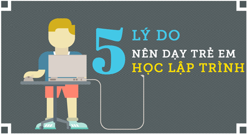 Infographic: 5 lí do nên dạy trẻ em học lập trình