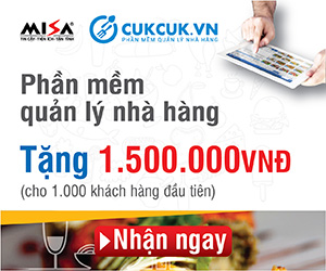 MISA tặng phiếu ưu đãi 1.5 triệu đồng nhân dịp ra mắt Phần mềm Quản lý nhà hàng CUKCUK.VN