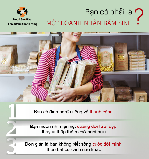 Bạn có phải là một doanh nhân bẩm sinh?