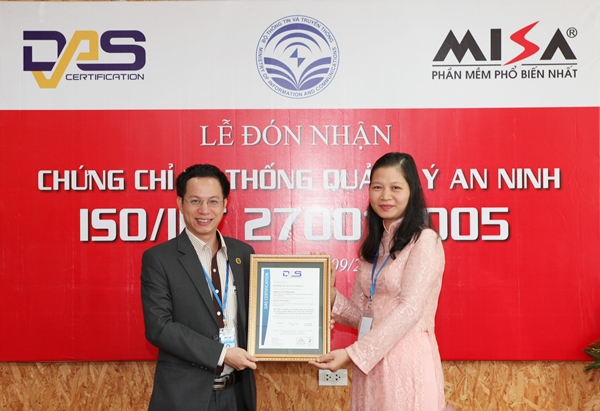 MISA đón nhận chứng chỉ ISO 27000