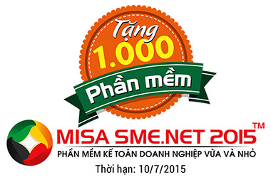 MISA tặng phần mềm kế toán cho 1.000 Doanh nghiệp mới thành lập và ưu đãi lớn khi nâng cấp lên MISA SME.NET 2015