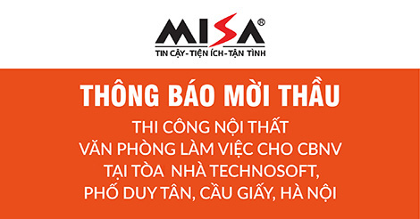 Mời thầu Thi công nội thất Văn phòng làm việc