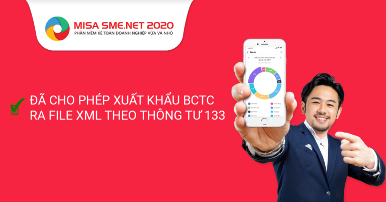 Phần mềm MISA đã cho phép xuất khẩu BCTC ra file XML theo Thông tư 133/2016/TT-BTC, dễ dàng kết nối với Cơ quan Thuế