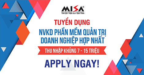 [Hà Nội] Tuyển dụng Nhân viên kinh doanh Phần mềm kế toán Quản trị doanh nghiệp